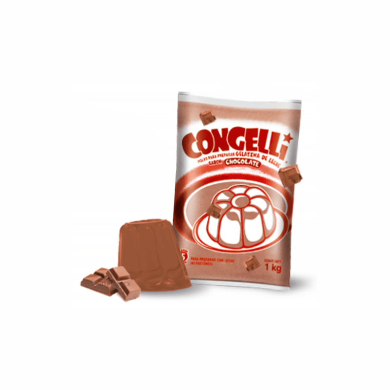 GELATINA SABOR CHOCOLATE  1KG CONGELLI - NTD INGREDIENTES MEXICO