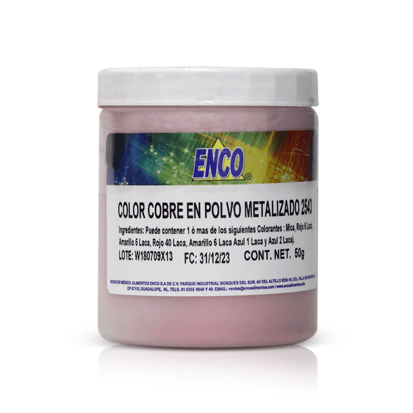 C.COBRE EN POLVO LIPOSOLUBLE 2543 - FRASCO 50 GR (IVA) - NTD INGREDIENTES MEXICO
