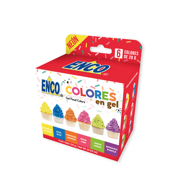 Kit Neon 6 Colores - Caja 20gr (IVA) - NTD INGREDIENTES MEXICO