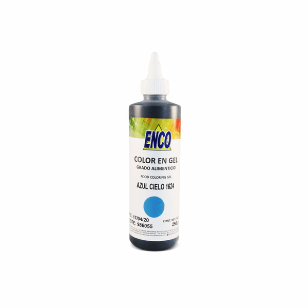 C GEL AZUL CIELO 1624 - FRASCO 250GR (IVA) - NTD INGREDIENTES MEXICO