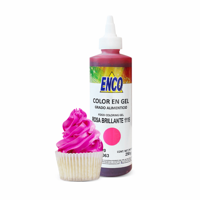 C GEL ROSA BRILLANTE 1115 - FRASCO 250GR (IVA) - NTD INGREDIENTES MEXICO