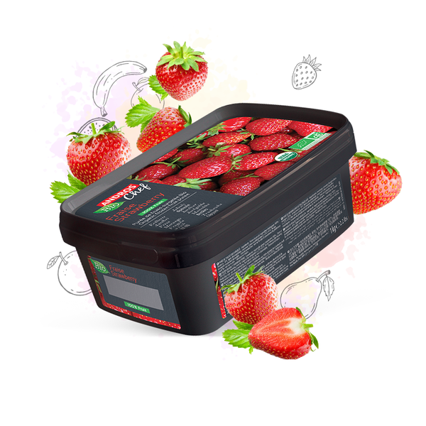 Pure de Fresa 90/10 Congelado 1KG