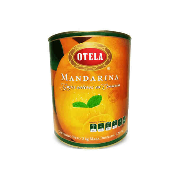 MANDARINA GAJOS ENTEROS - LATA 3 KG - NTD INGREDIENTES MEXICO