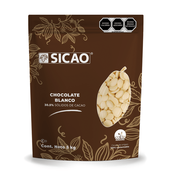 SICAO CHOCOLATE BLANCO 30.2% - 5 KG * - NTD INGREDIENTES MEXICO