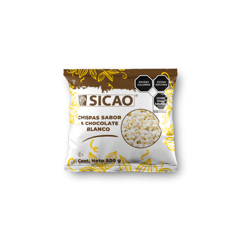 SICAO CHISPA SABOR A CHOCOLATE BLANCO 0.5KG* - NTD INGREDIENTES MEXICO